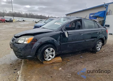 2010 Kia Rio Lx from USA, damaged, VIN KNADH4A37A6656380